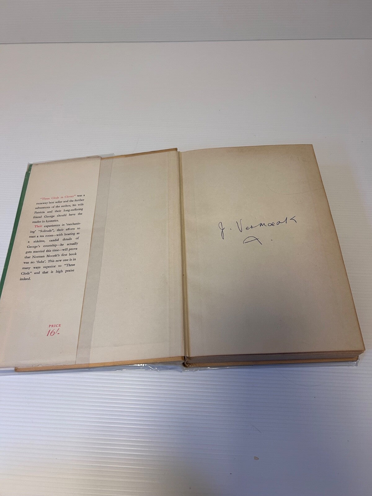 The Clods Press On Norman Moorat HC DJ 1958 1st Ed South Africa