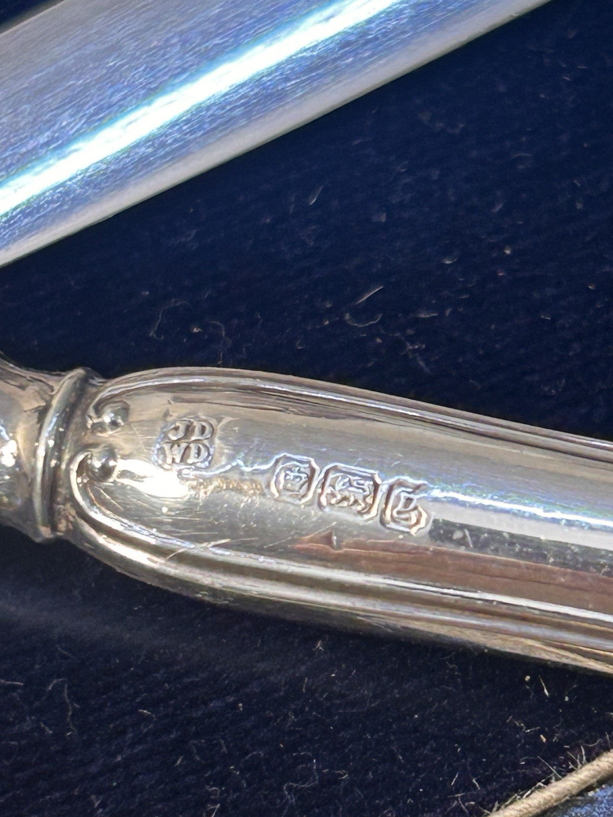 Set of 6 Sterling Silver Dessert Knives – James Deakin & Sons, Sheffield 1916