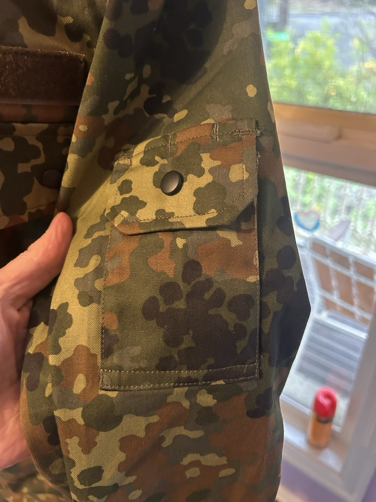 German Army Flecktarn Field Jacket BW Combat Shirt 2012 Size Gr.7 7585/9500