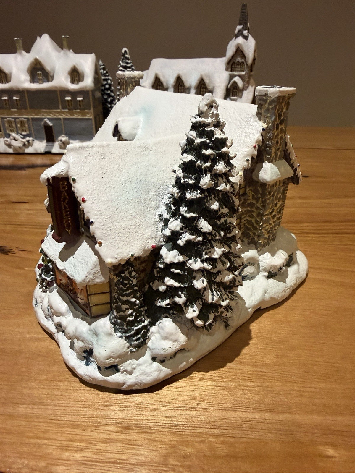 Hawthorne Village Thomas Kinkade Yuletide Bakery Christmas Village With Cord