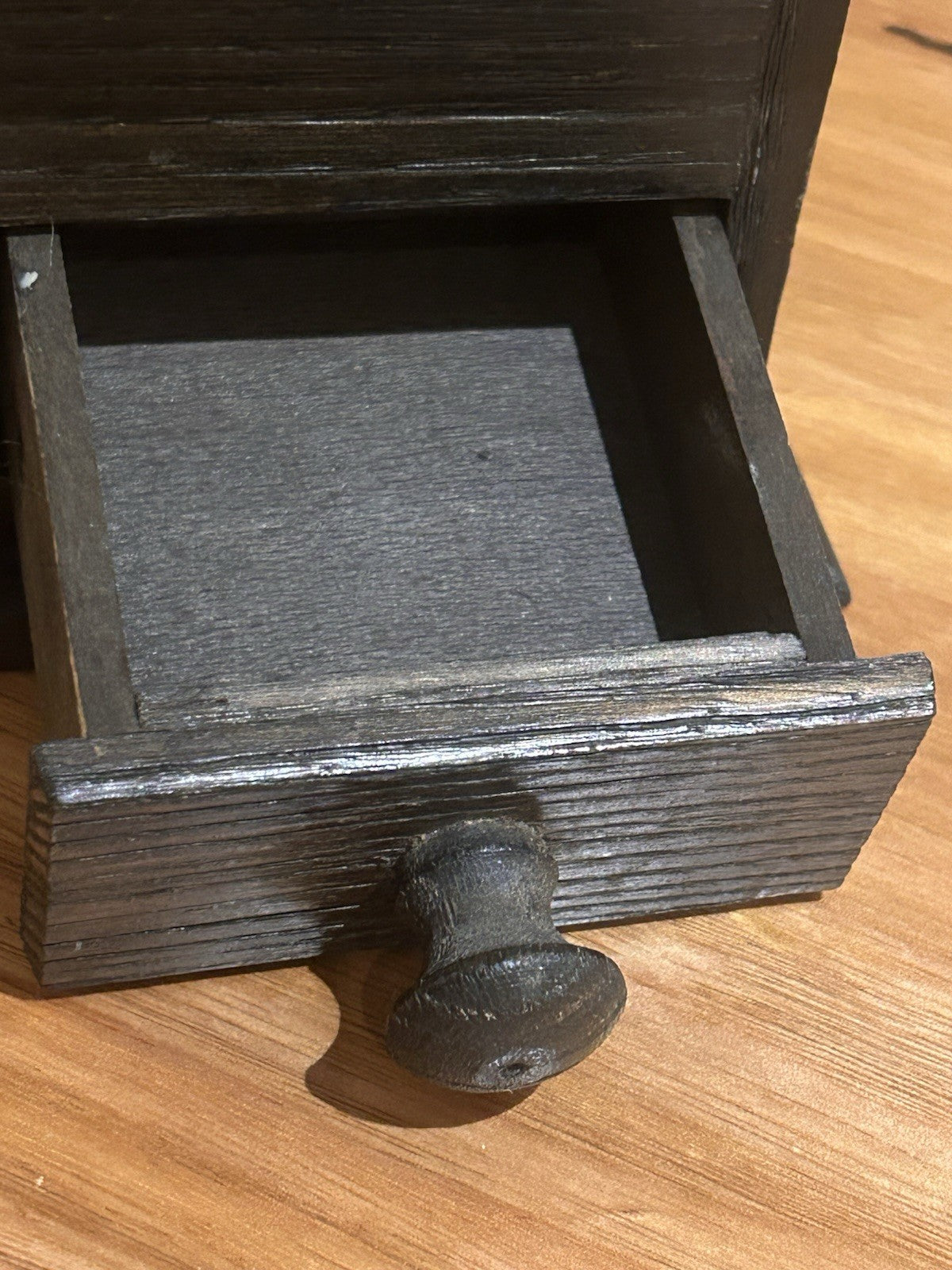 Tre Spade Vintage Coffee Grinder Made Italy Cast Iron Wooden Hand Mill 19cm