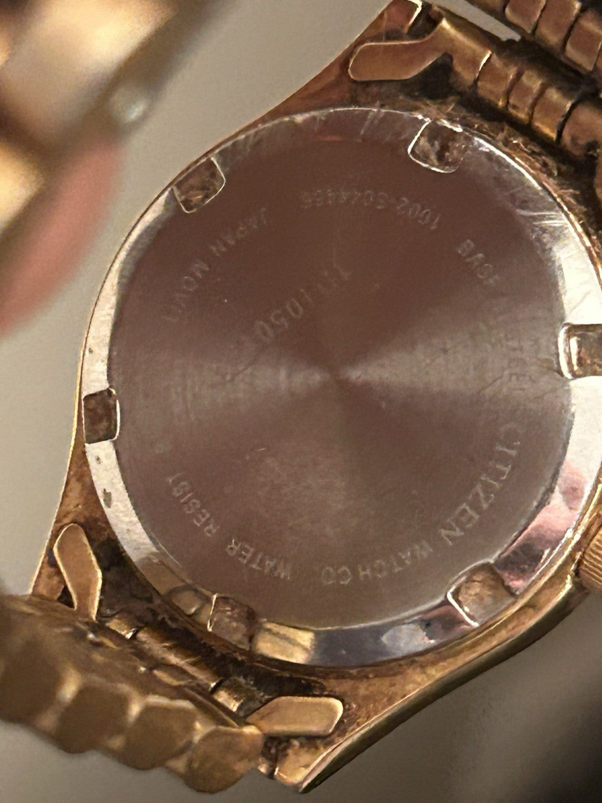 Vintage Citizen Quartz Day Date GN-4W-S Gold Tone Watch Japan New Battery