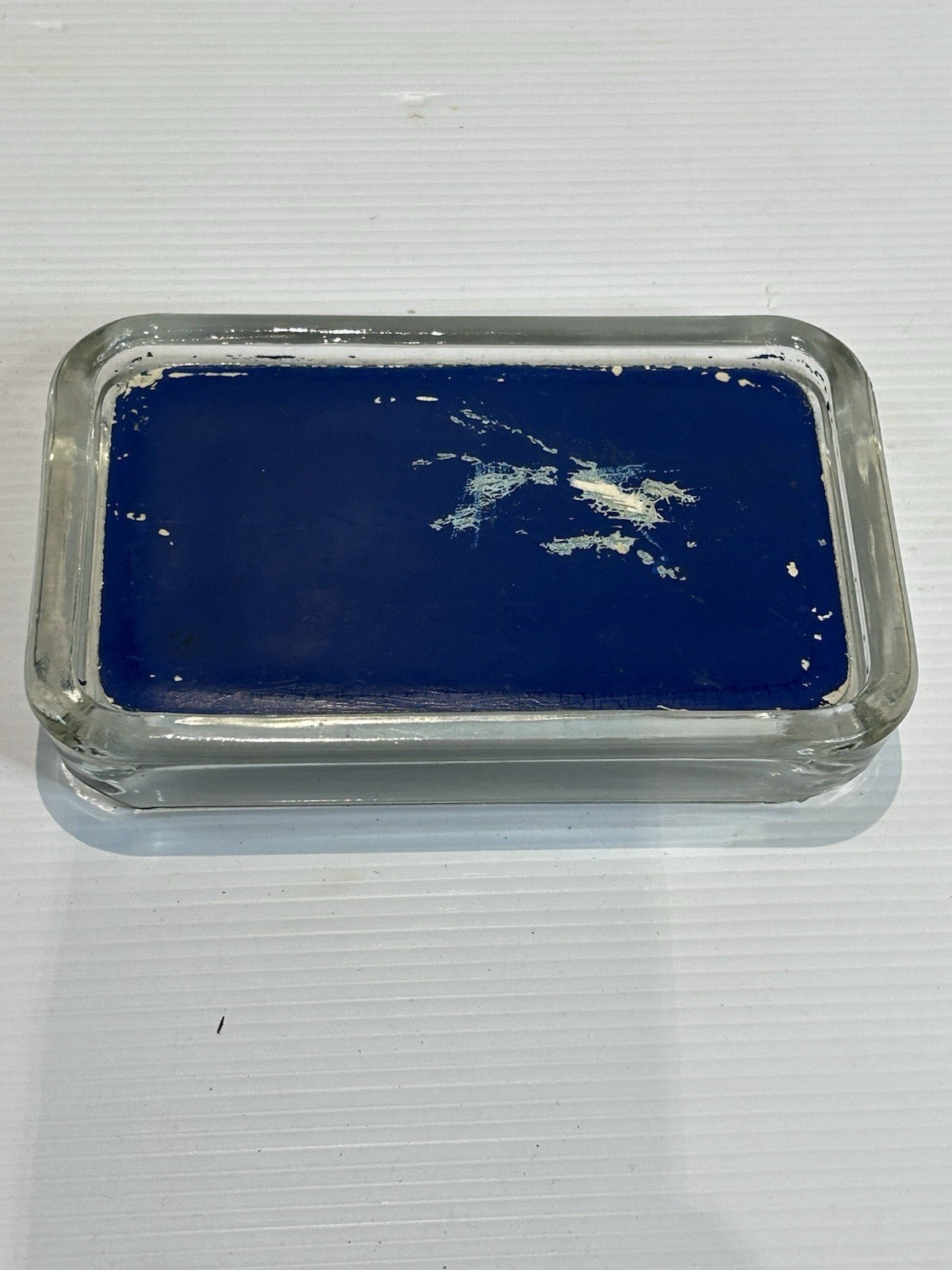 Vintage Glass Ashtray Parliament House Canberra Souvenir 1950s Reverse Paint