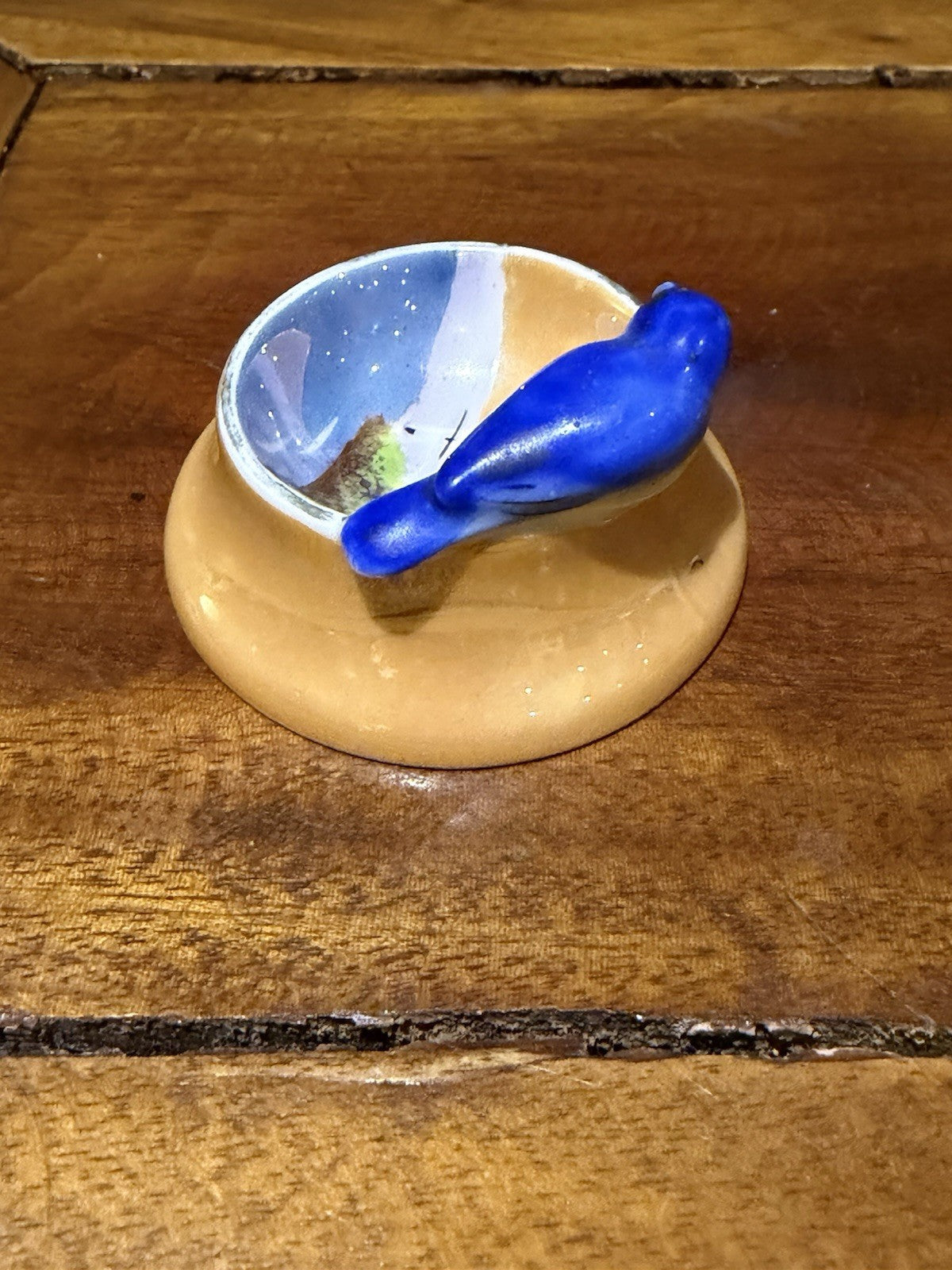 Vintage Noritake Bluebird Salt Dip Cellar 44046 Hand Painted Japan c1930s