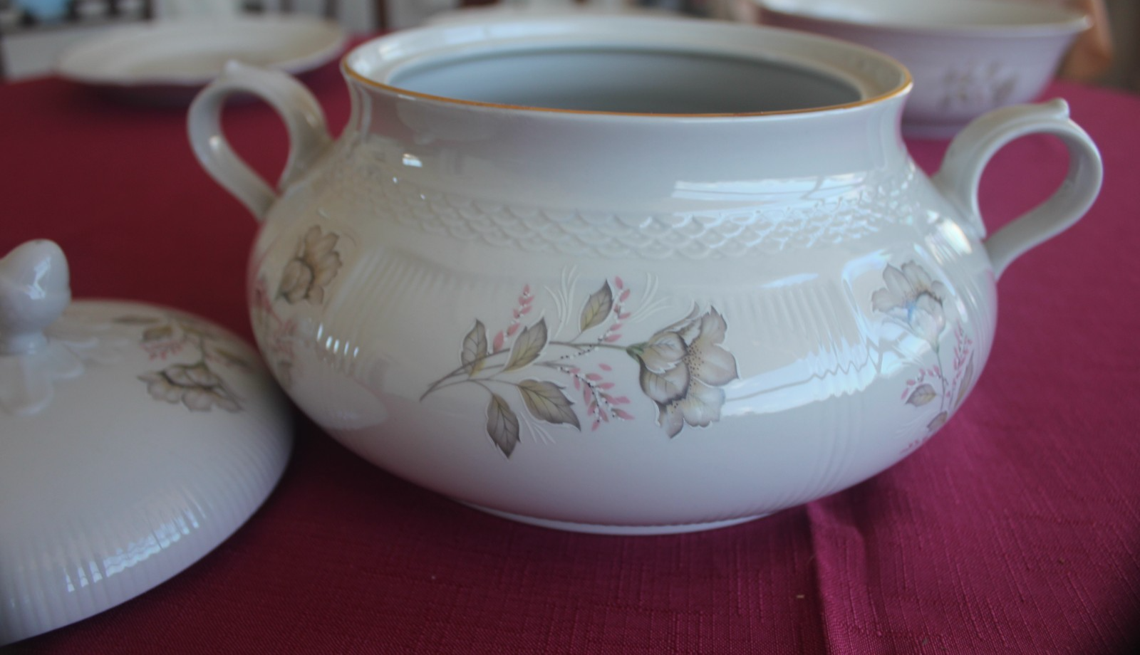 Royal Porcelain Floral Dinner & Coffee Service – 59 piece Matching Set