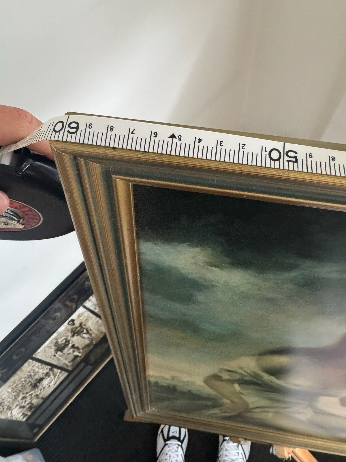 Vintage 1960s–70s Framed Art Print after Joseph Vinciata “Broken Silence”