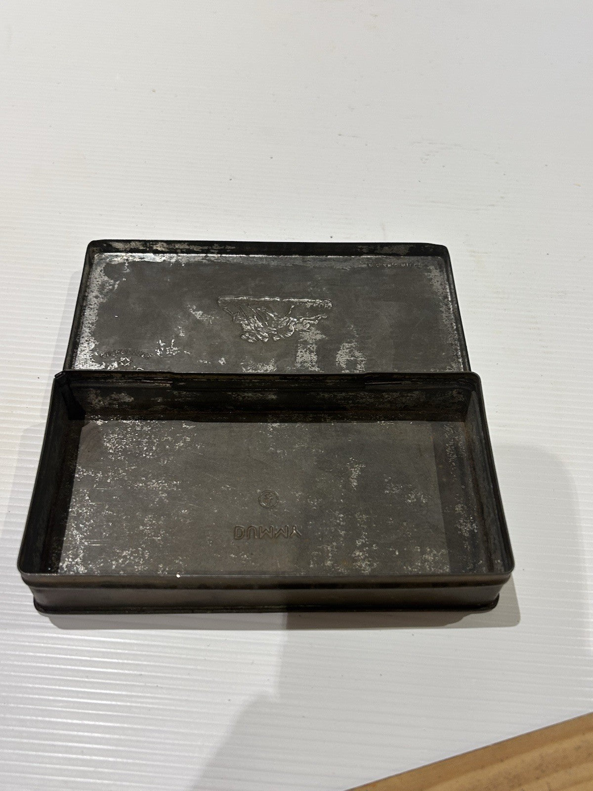 Vintage Polo Cigarettes Tobacco Metal Tin Smoking Tobacciana Collectible Patina