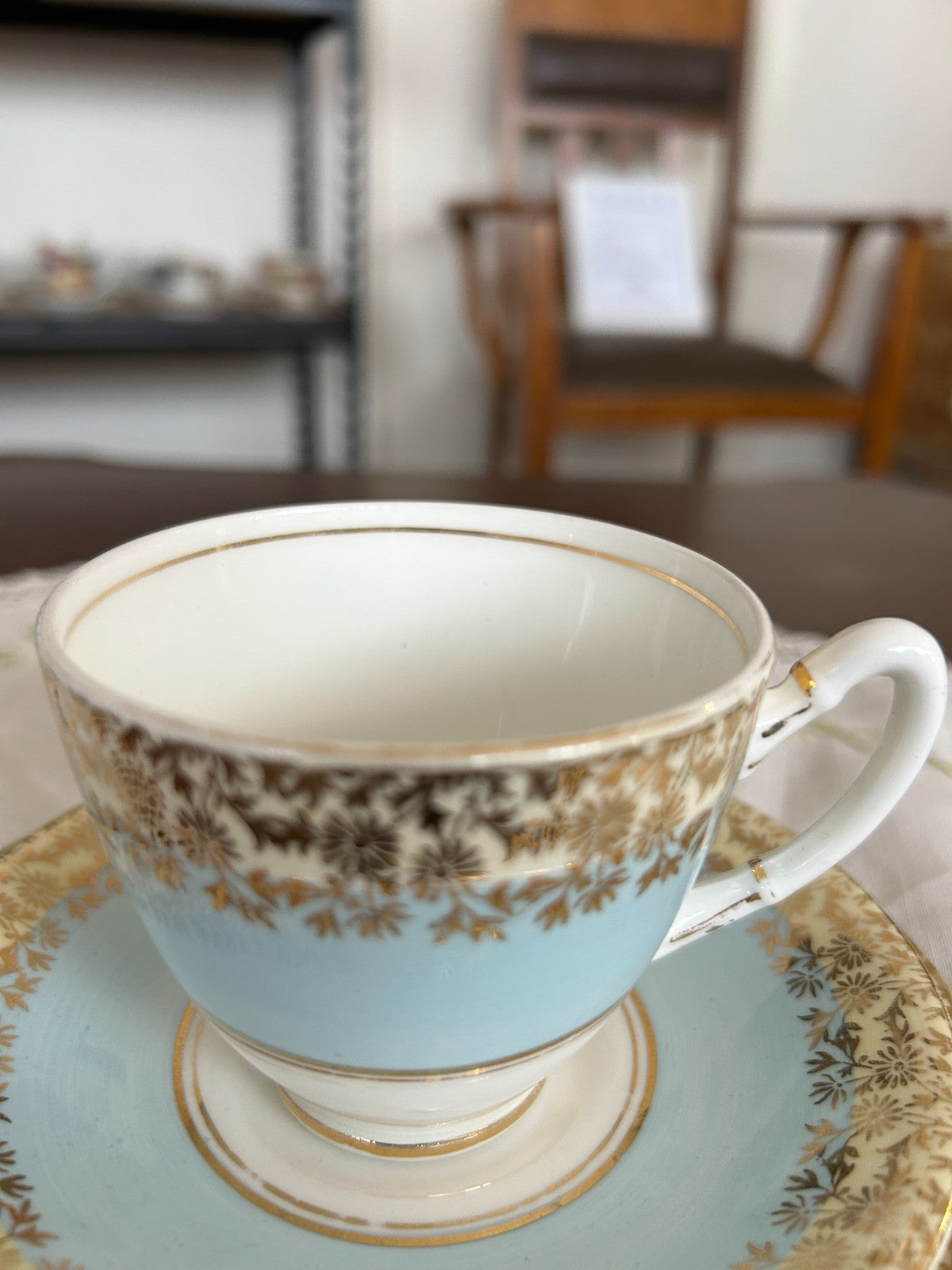 Vintage Royal Stafford Bone China Teacup, Saucer & Side Plate Trio
