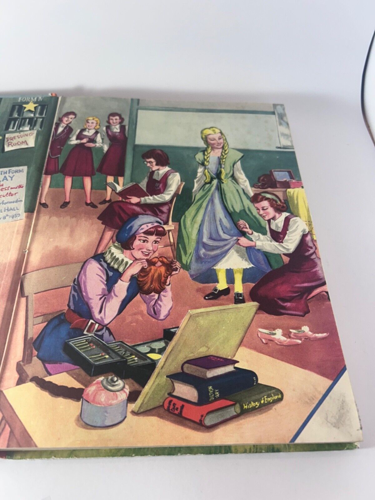 2 x School Friend Annuals 1958 & 1960 Hardcover Book Vintage