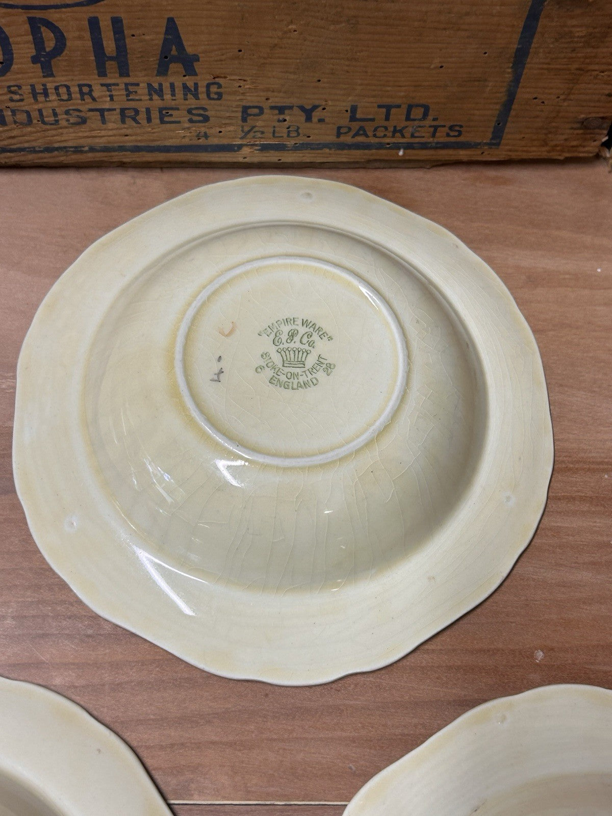 Empire Ware Dickens Days Bowl Set x6 Stagecoach Scene Vintage England