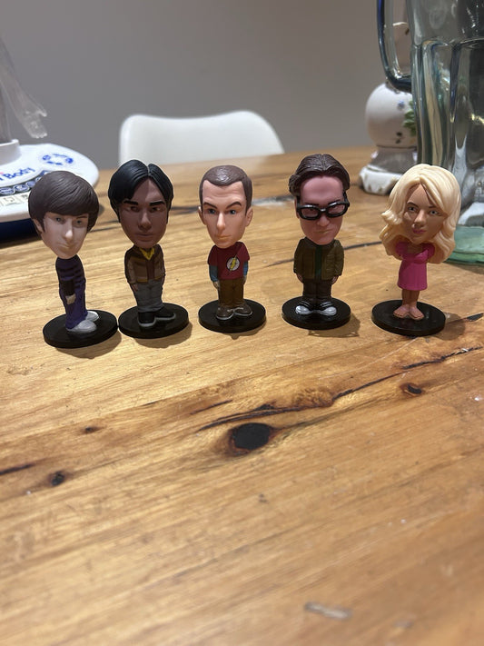 Funko - Big Bang Theory: Mini Wacky 3" Wobbler Set - 5 Pieces