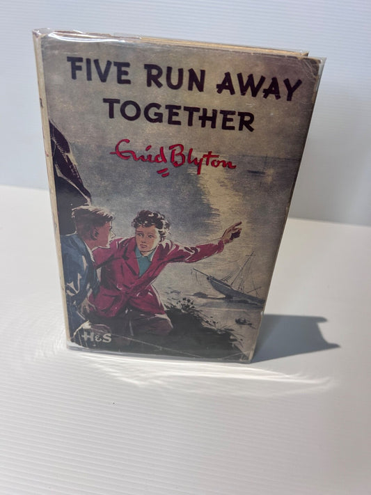 Five Run Away Together Enid Blyton 1953 7th Imp HC DJ H&S Famous Five Book
