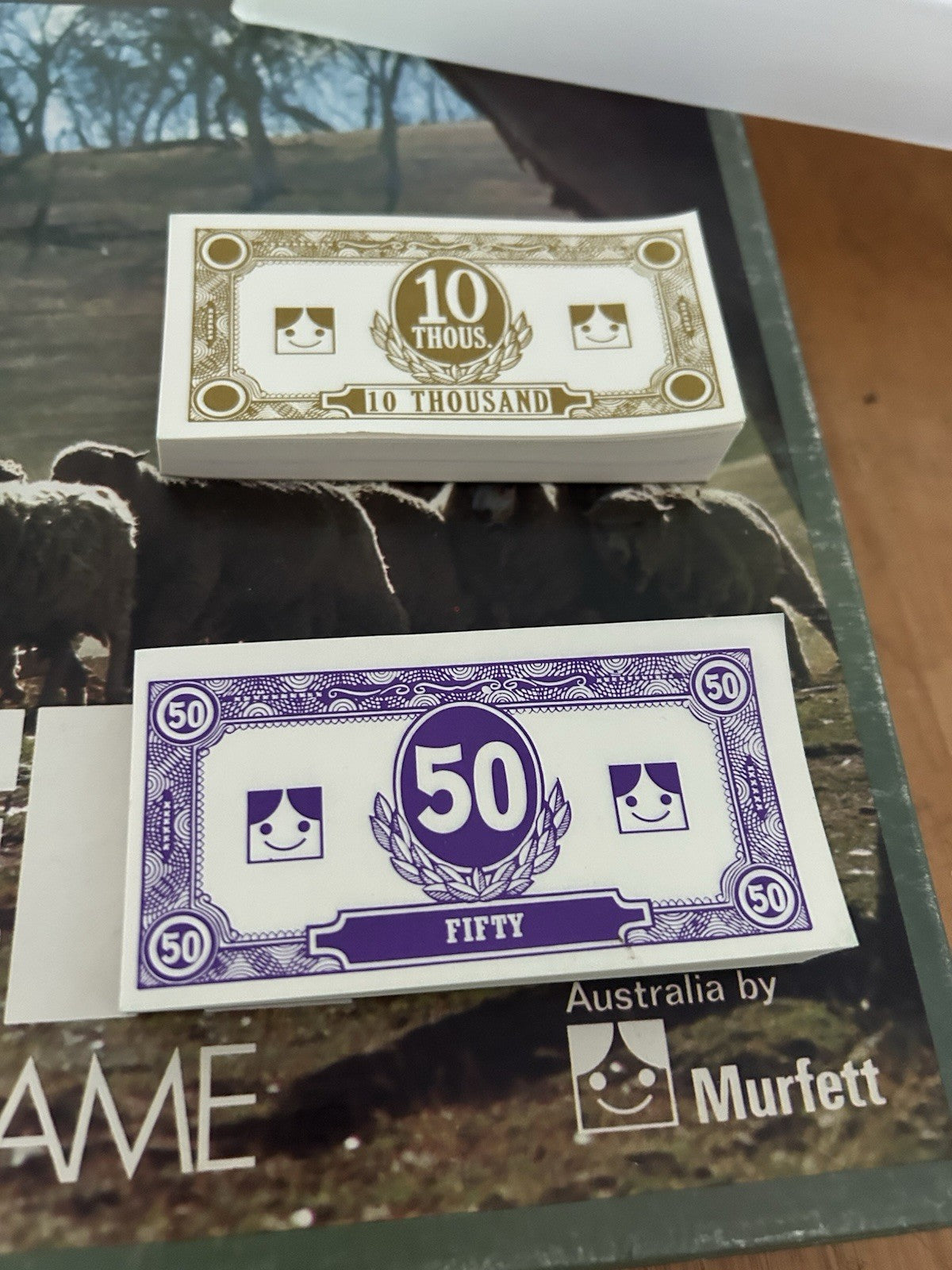 Vintage SQUATTER Board Game – Complete Unused Contents – Murfett Australia