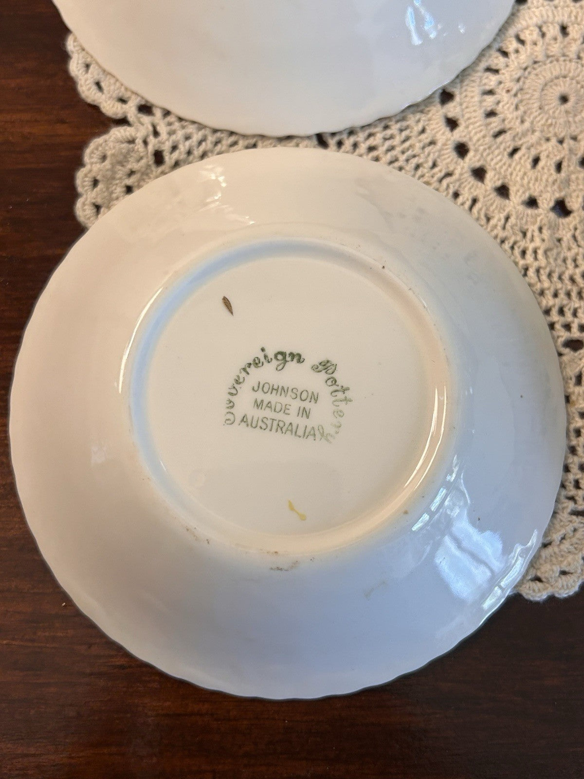 1953 Queen Elizabeth II Coronation Bowls x4 Johnson Australia Sovereign Pottery