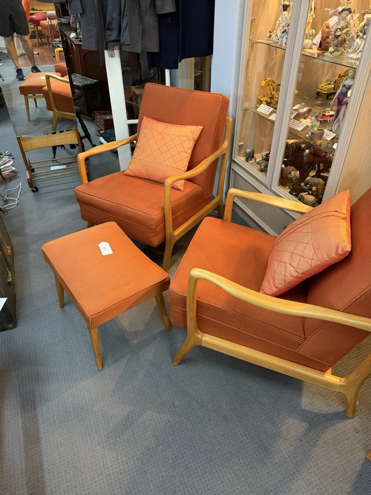 Dario Zoureff Armchair 1960s Australian MCM Restored Timber Original Fabric