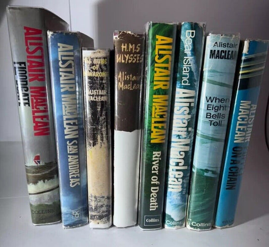 8 Alistair Maclean Books including 6 First Editions including HMS Ulysses