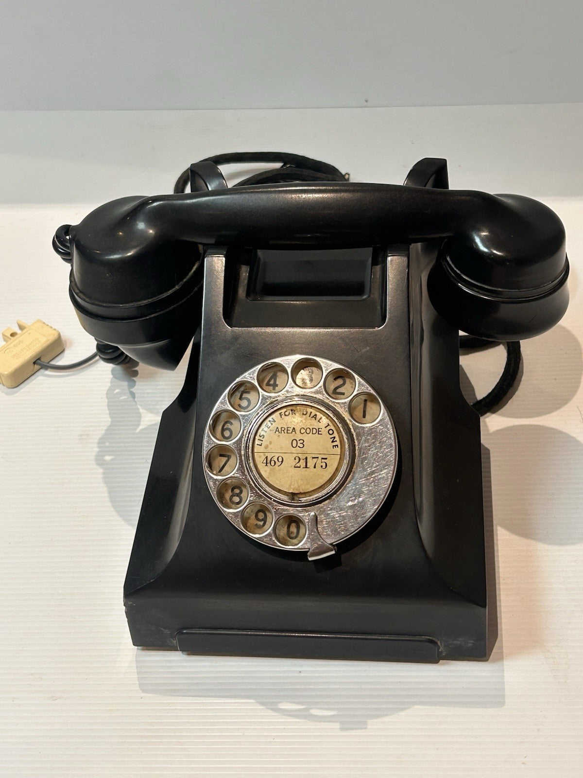 Vintage PMG 300 Series Bakelite Rotary Dial Telephone – 1951/52 – Australia