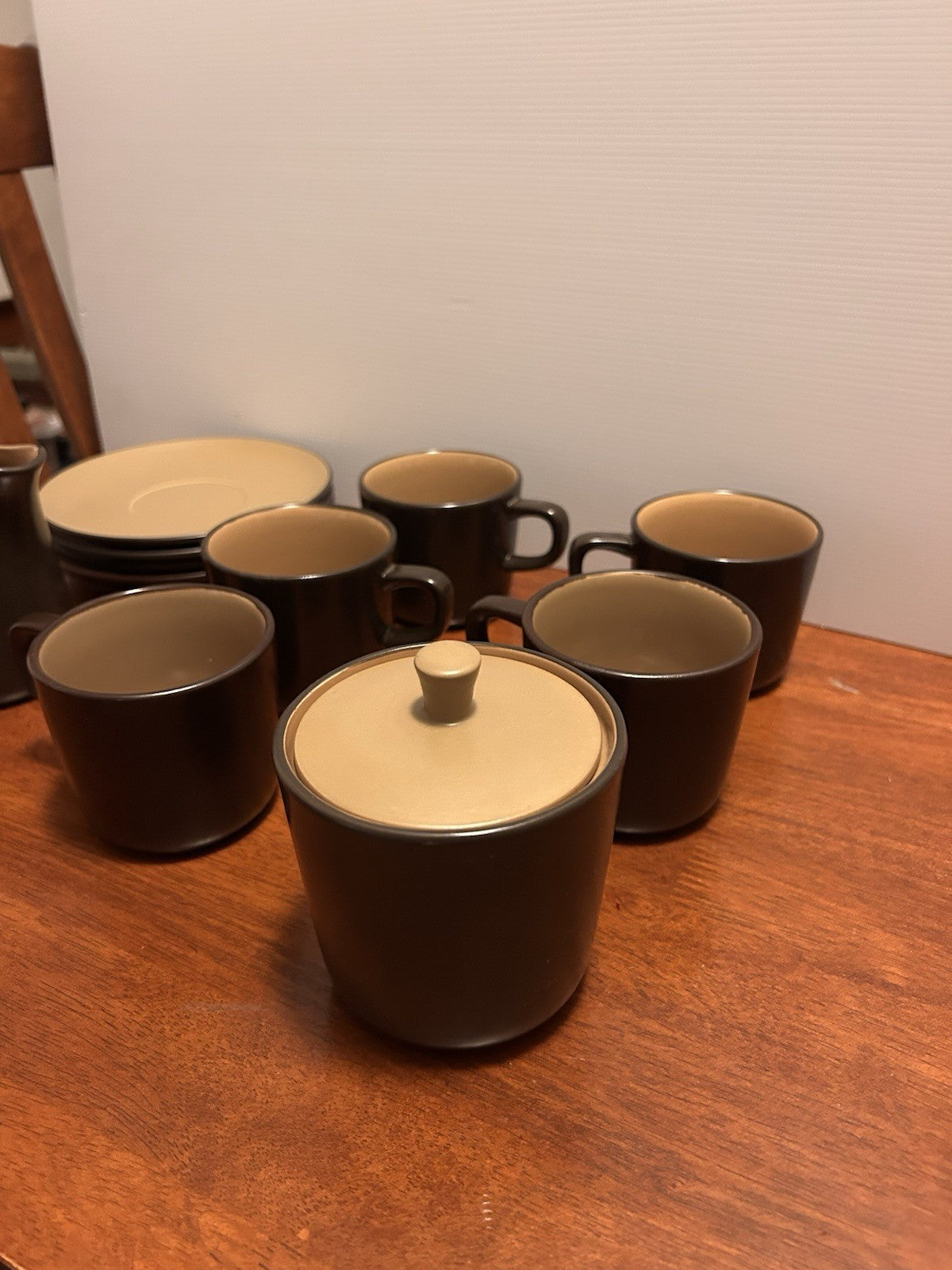 Mikasa Terra Stone Bronze Green J4001 Japan Coffee Set 5 Cups