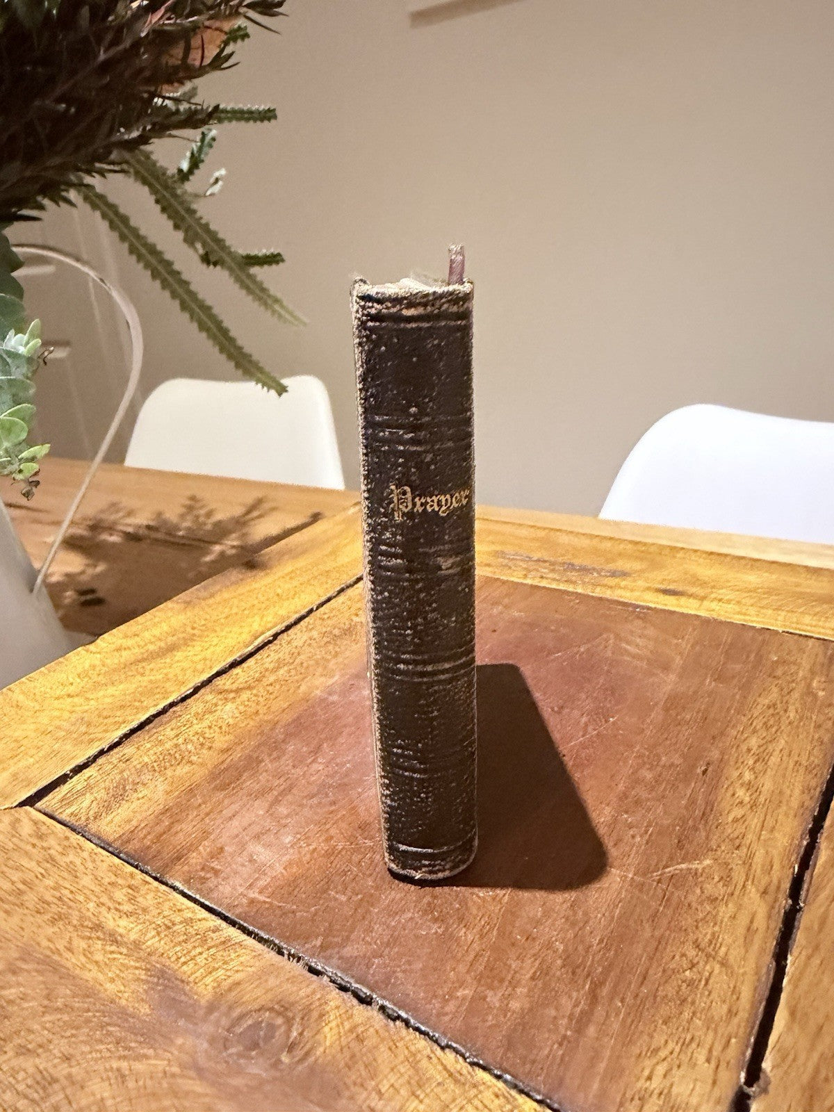 Antique 1862 Book of Common Prayer Miniature Leather Brass Clasp Eyre London 