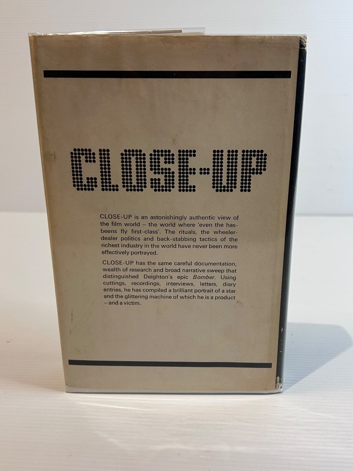 Len Deighton Close-Up 1973 HC DJ Book Club Ed Hollywood Satire Thriller