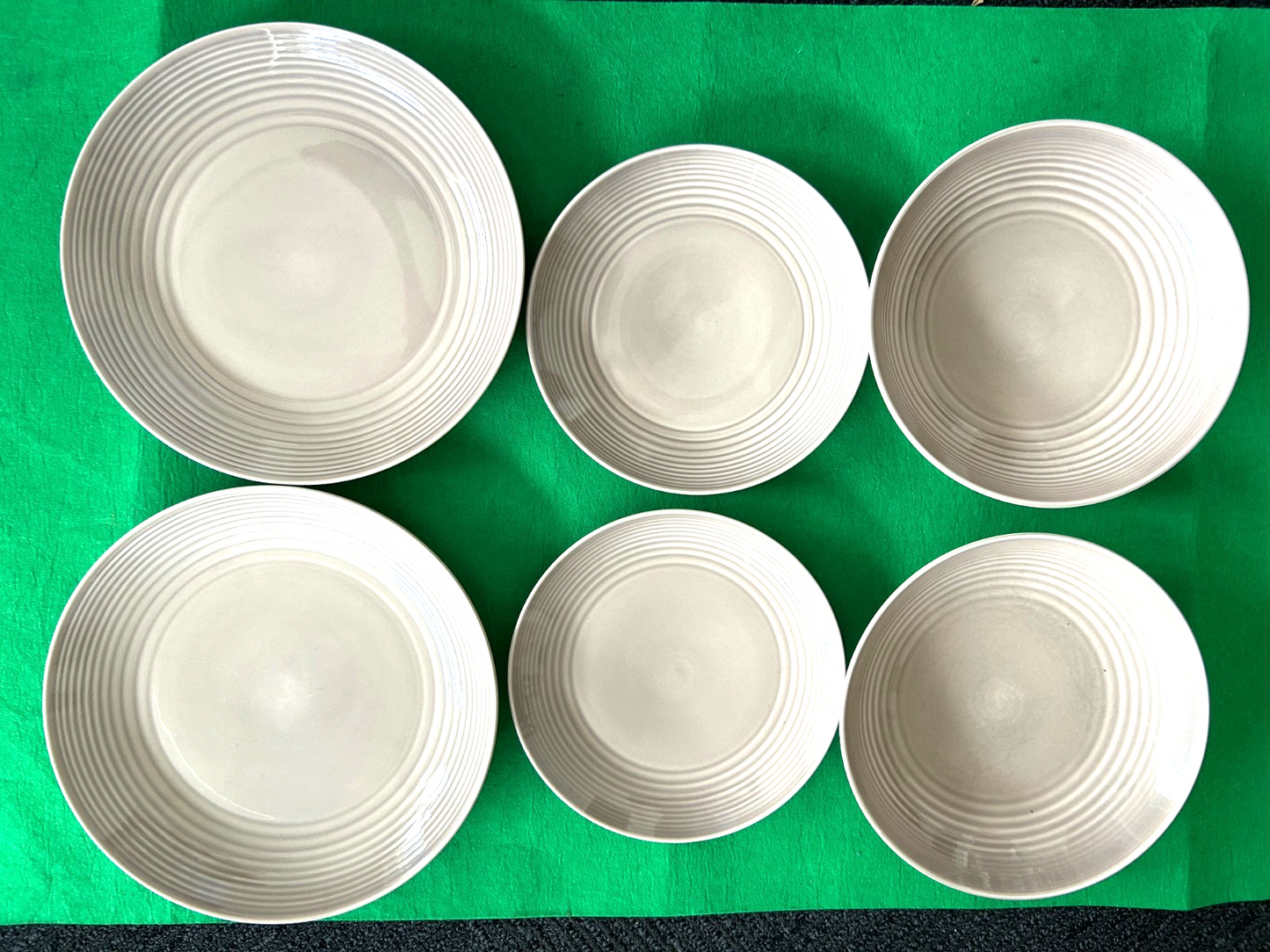 Royal Doulton Gordon Ramsay Maze 6pc Dinner Set Bowls Plates Grey Stoneware