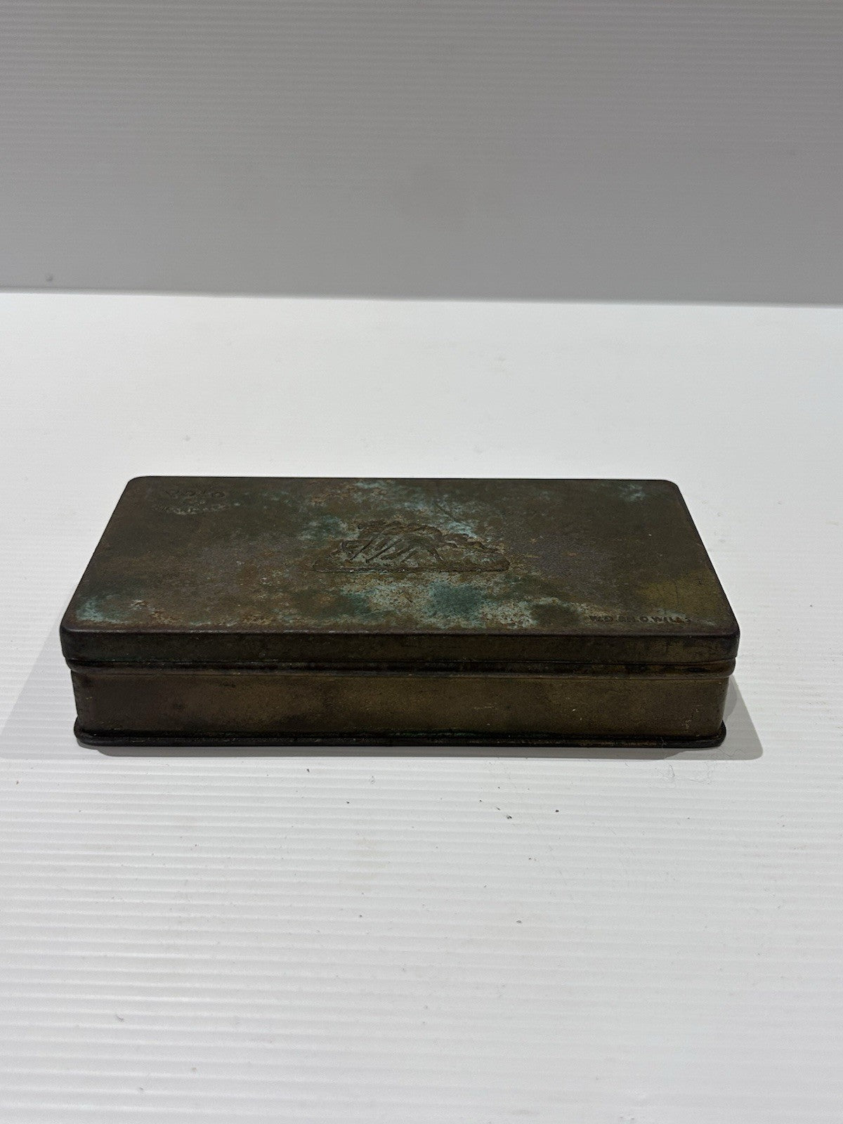 Vintage Polo Cigarettes Tobacco Metal Tin Smoking Tobacciana Collectible Patina
