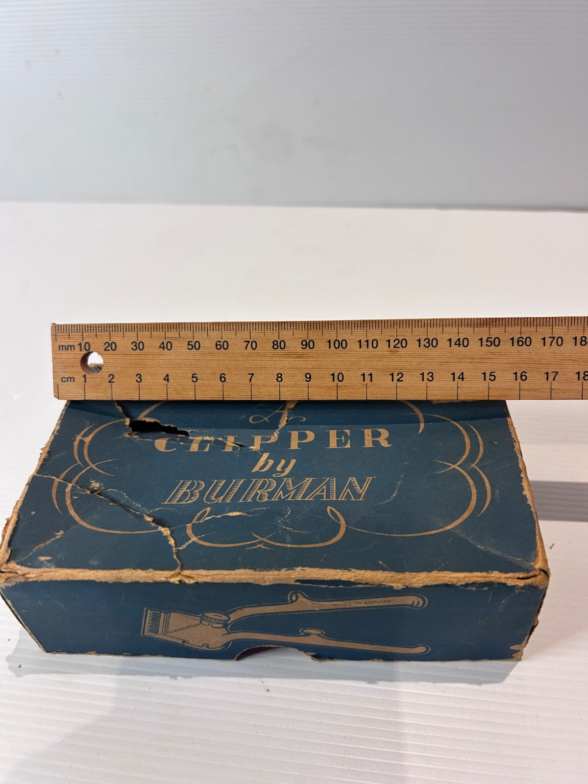 Vintage Burman Manual Hair Clipper w/ Box – Made in England Barber Tool