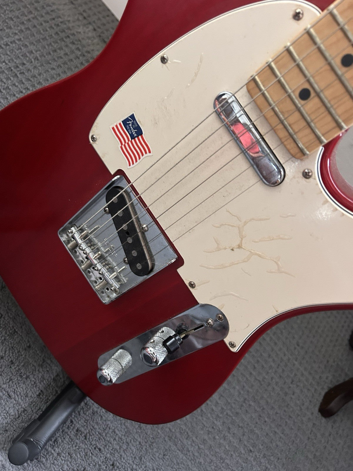 Fender American Series Telecaster USA – Early 2000s – Red – Gig Bag