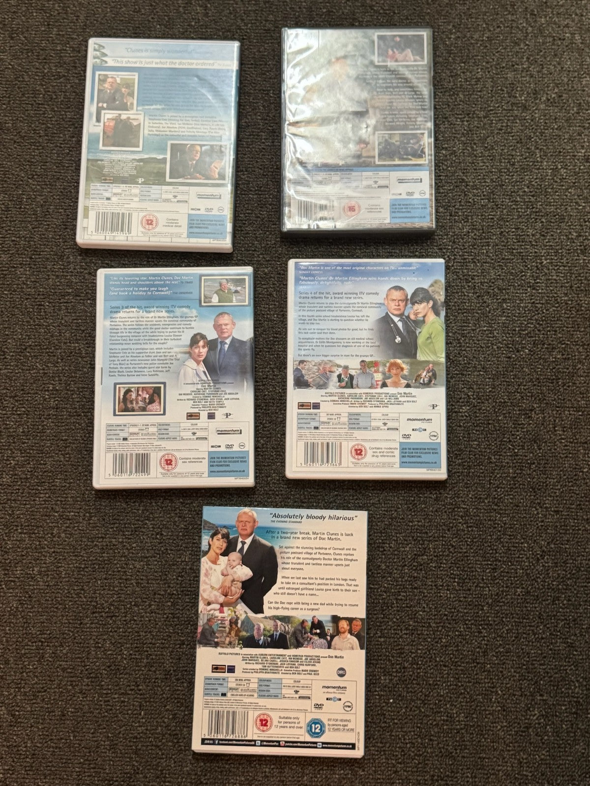 Doc Martin DVD Bundle Seasons 1–5  Set PAL Region 4 | 2004 - 2011