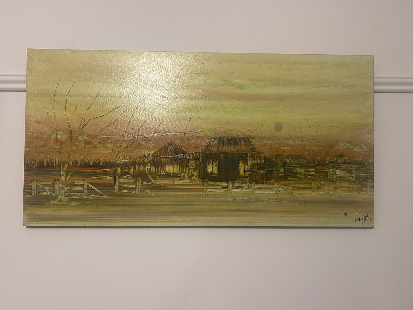 Neil Savage Australian Artist Original Painting 1974 Vintage