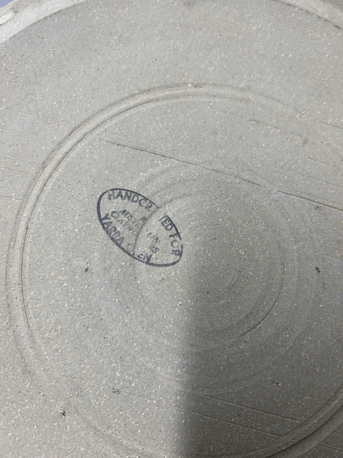 Handcrafted Australian Pottery Chip & Dip Plate Yarra Glen 27cm Vintage