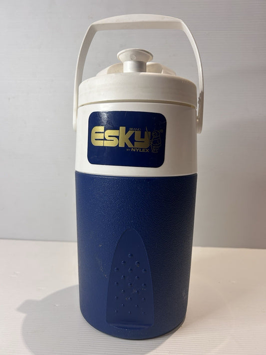 Vintage Esky by Nylex 1L Thermos Jug Blue White Made in Australia Cooler