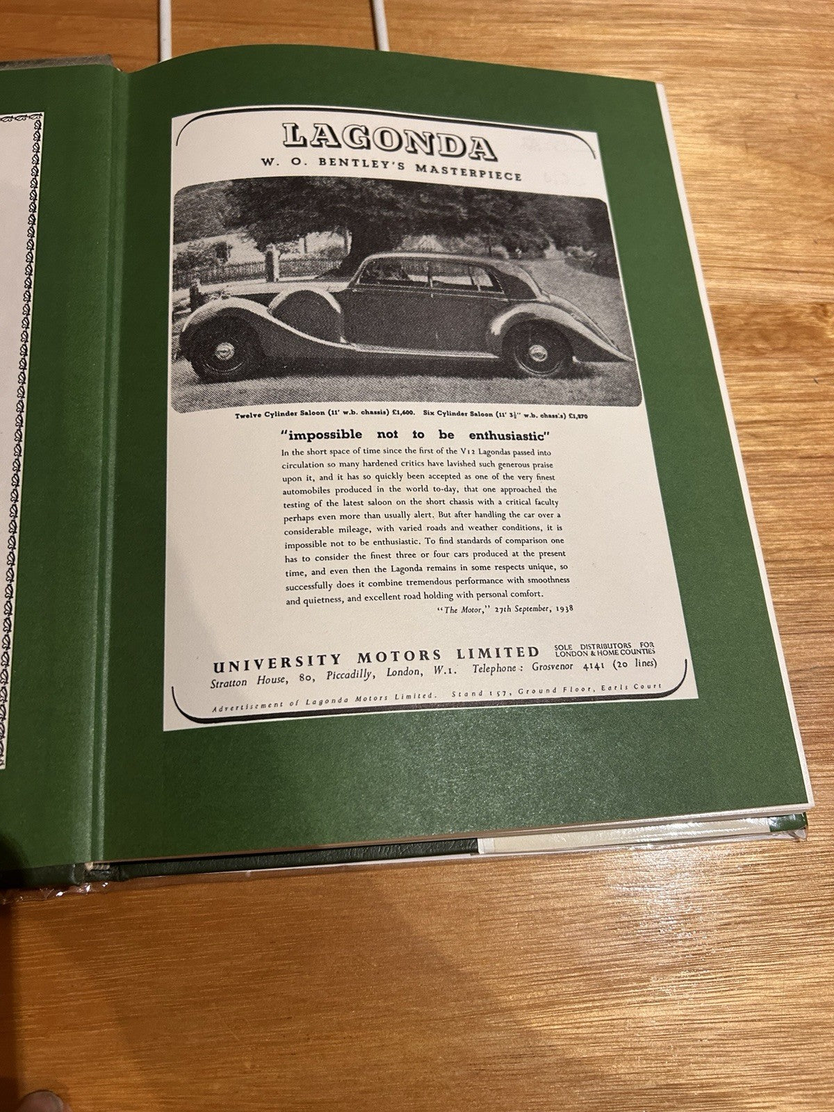 Aston Martin & Lagonda Michael Frostick 1977 1st Ed HC DJ Dalton Watson Book