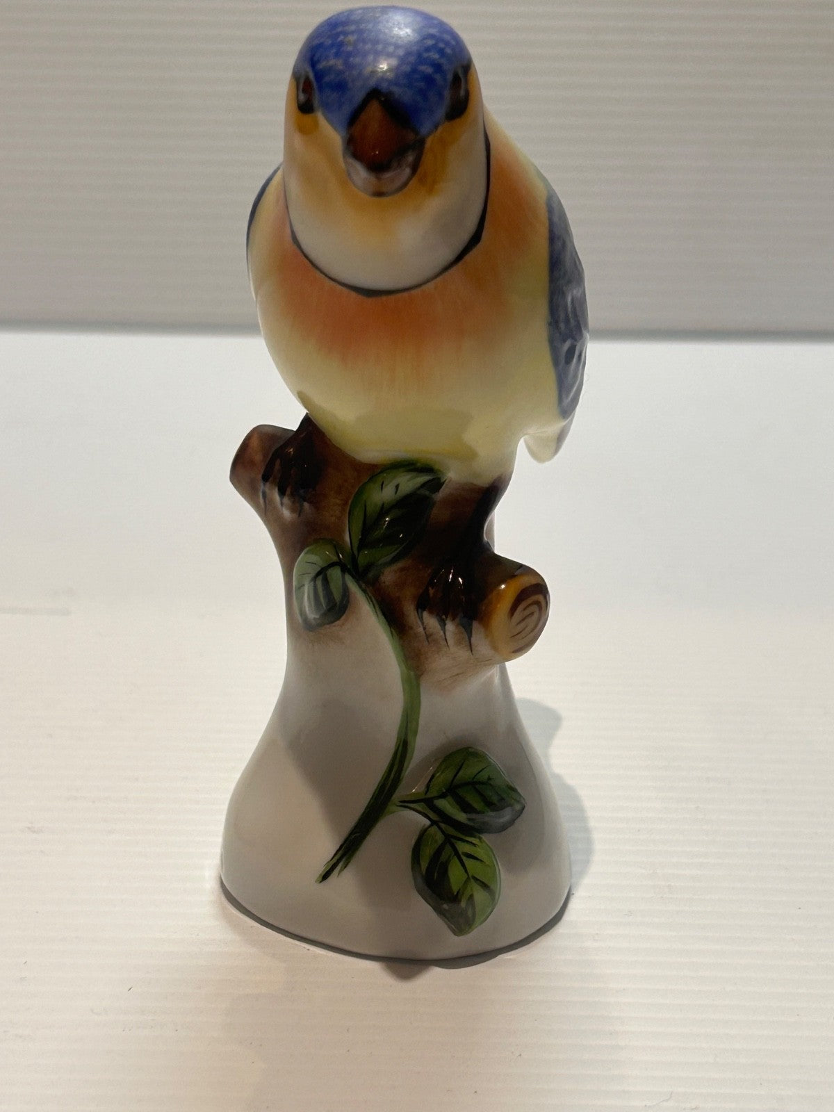 Herend Hungary 5043 Blue Tit Bird Figurine Handpainted Porcelain 10.5cm #65