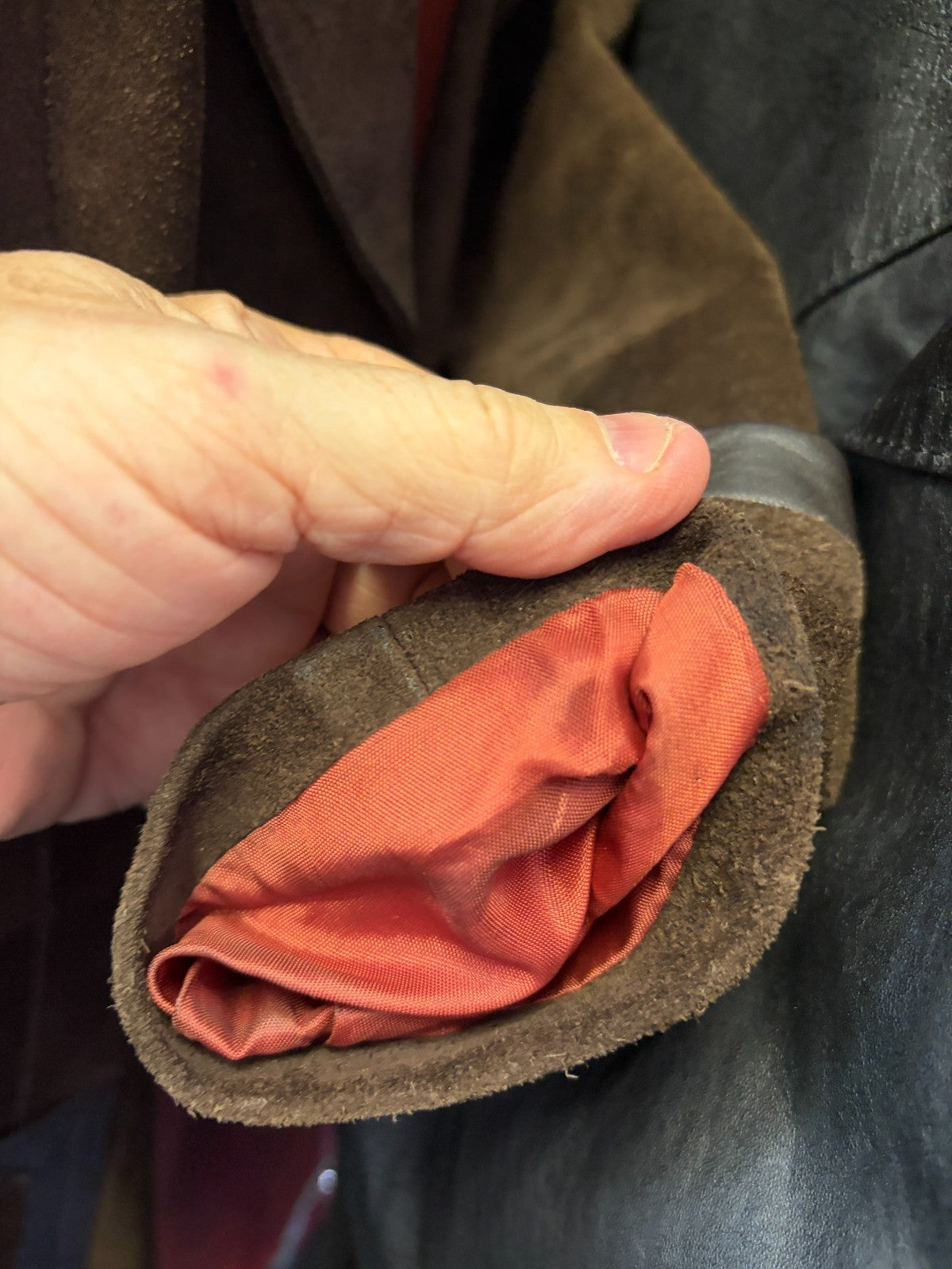 Vintage Jeffrey Brownleader London Brown Suede Leather Coat – Made in England