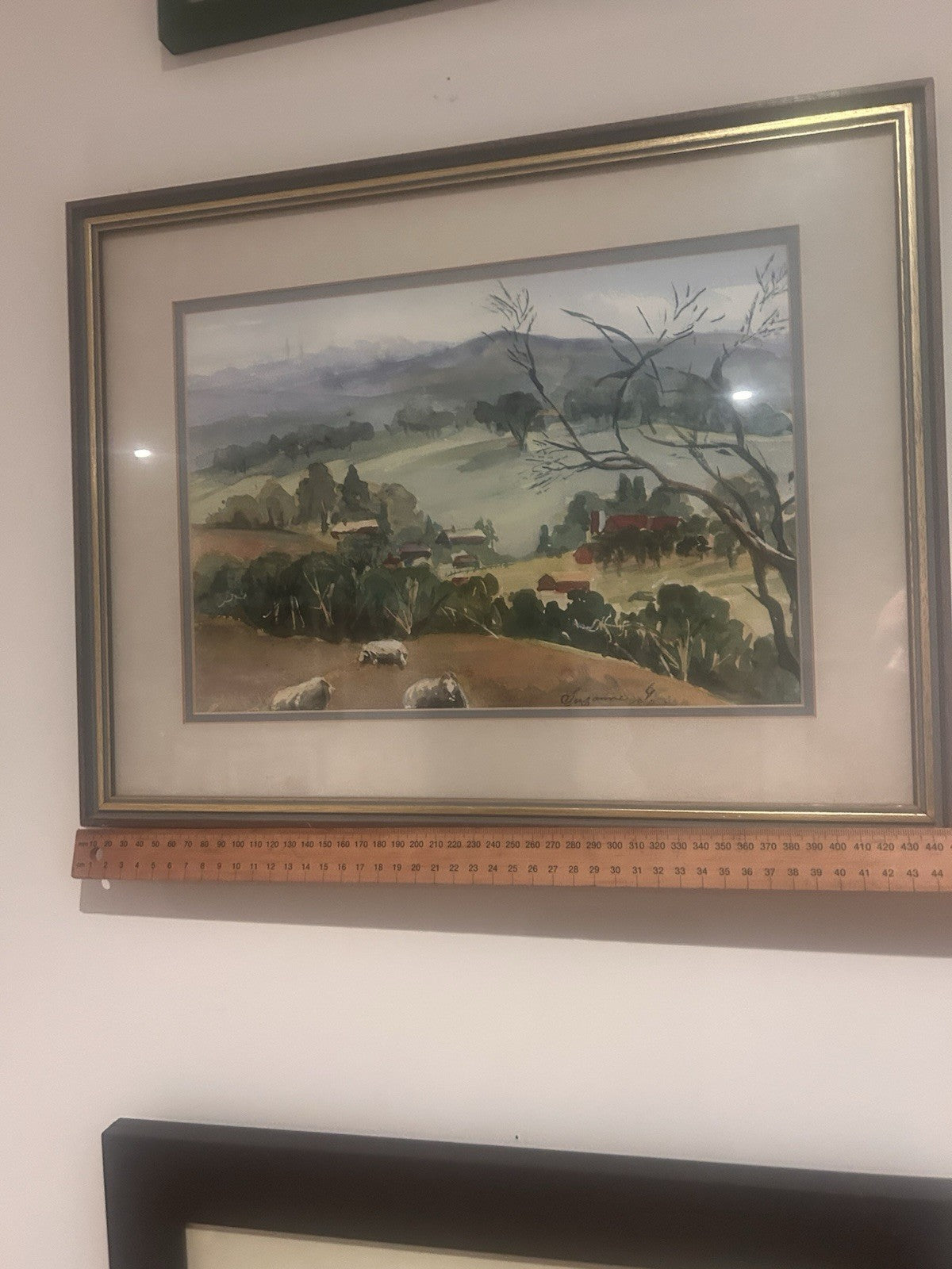 Mid Century Australian Watercolour Suzanne G Adelaide Hills Woodside Framed Art