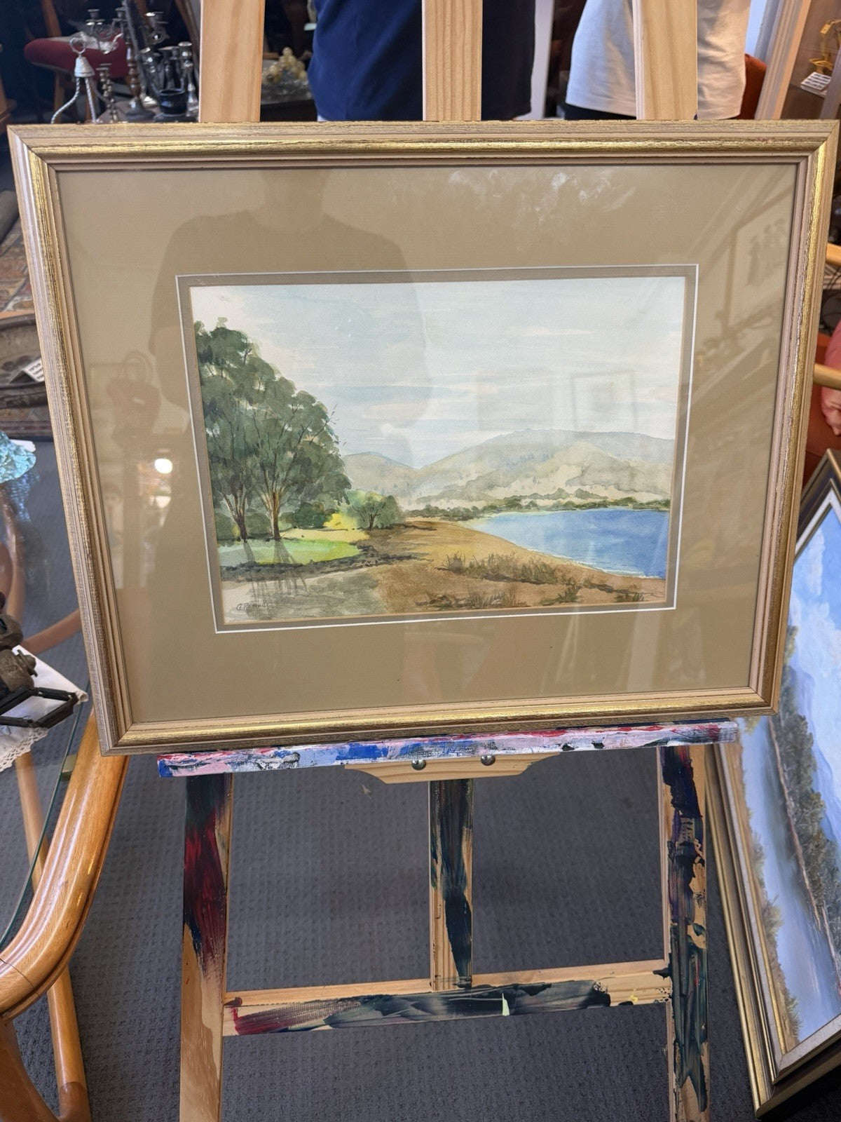 G Pearce Original Watercolour Australian Landscape Warrandyte Vintage Framed