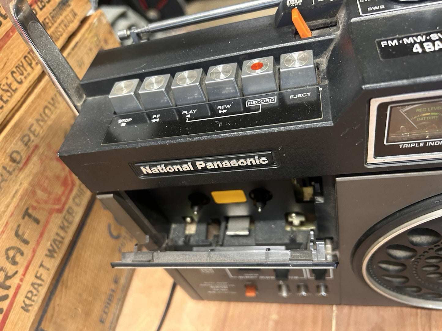 National Panasonic 5310 Radio Cassette Recorder 1970s Japan Works CrO₂