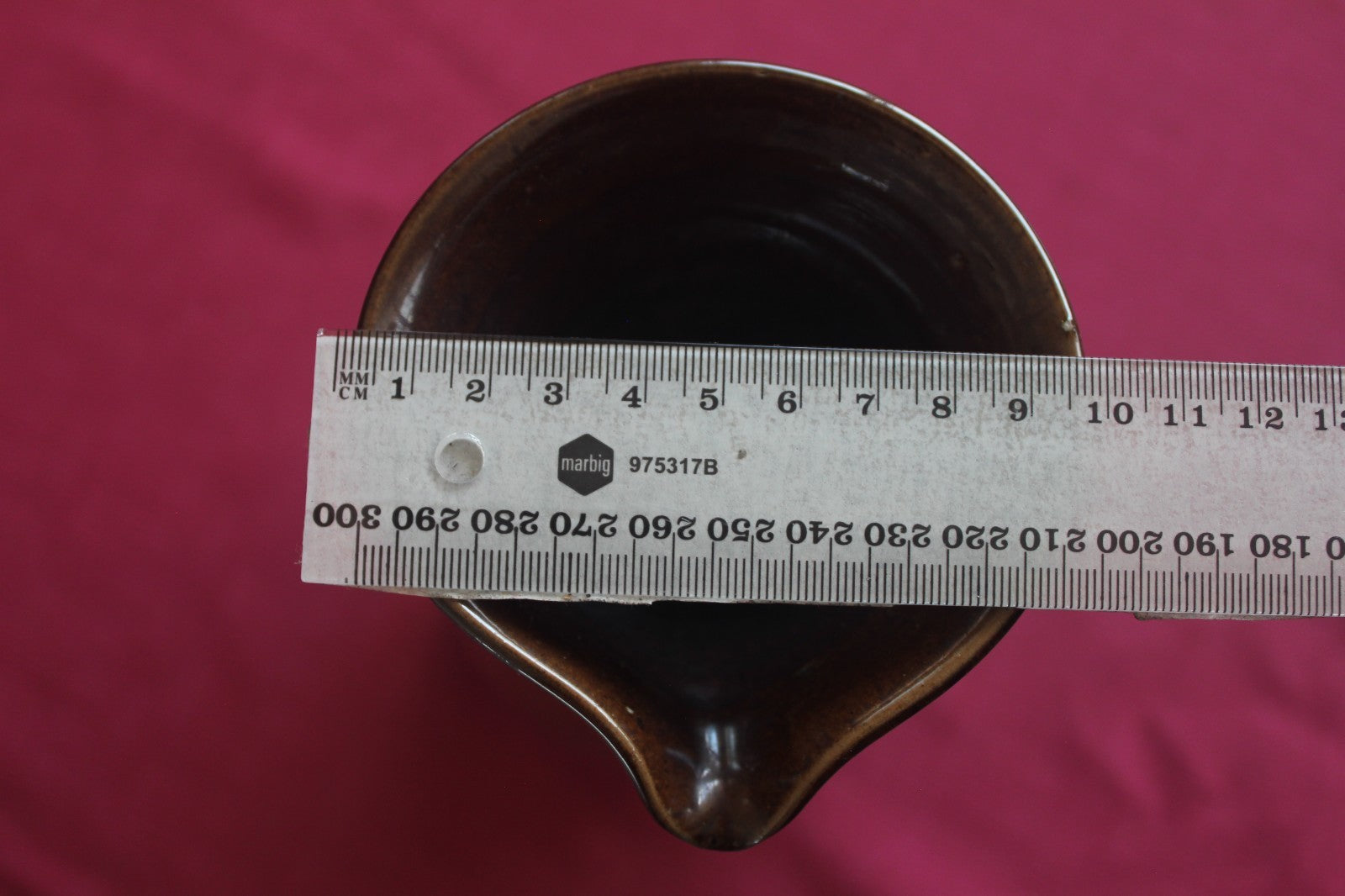 Vintage Bendigo Pottery Wine Carafe & Goblet Set