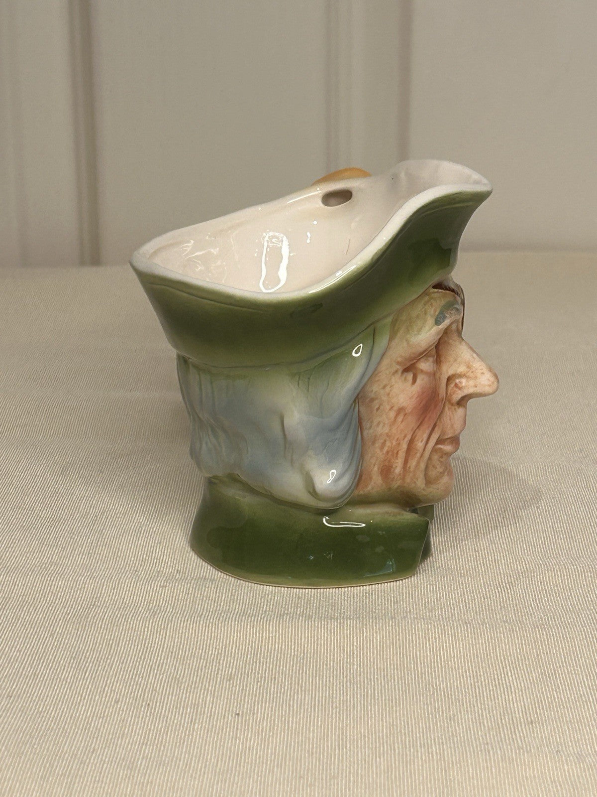 Vintage Pirate Character Jug Mug Japan 11cm Hand-Painted Ceramic Face Jug