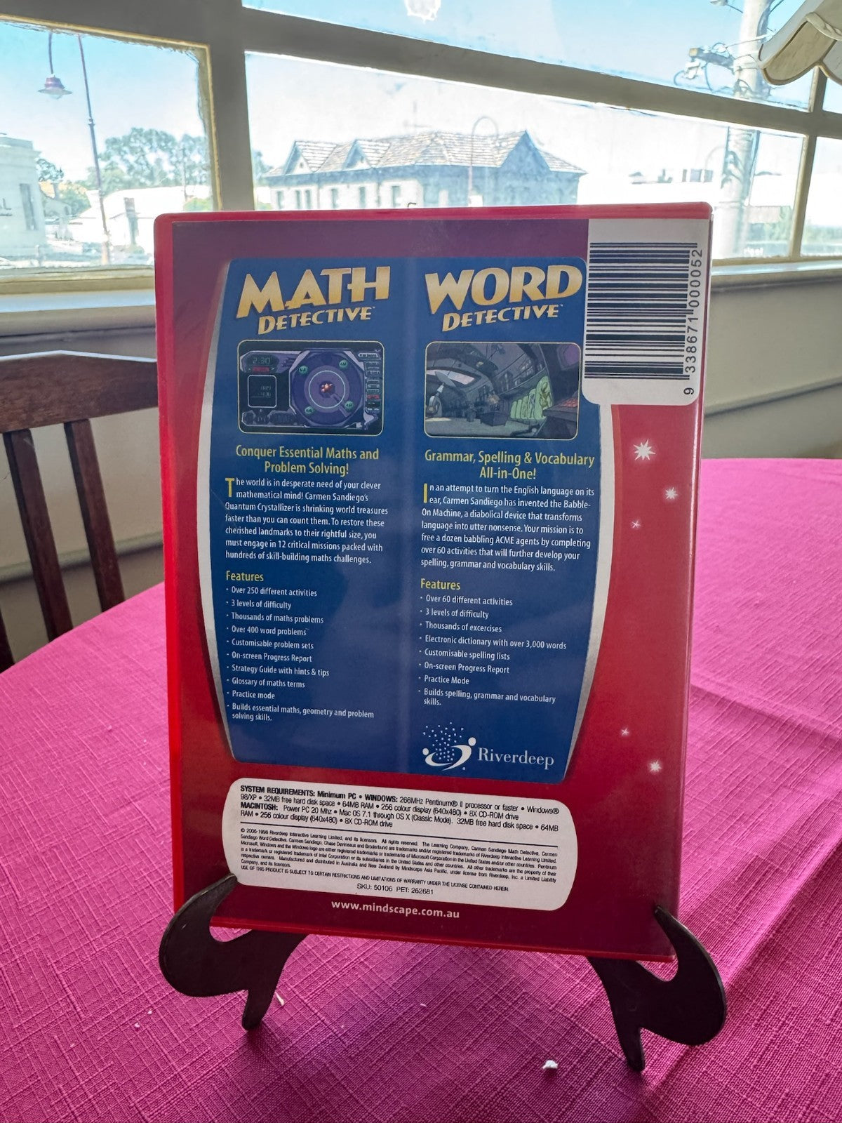 Kids Zone Carmen Sandiego Math & Word Detective PC CD-ROM – Complete | c. 2002