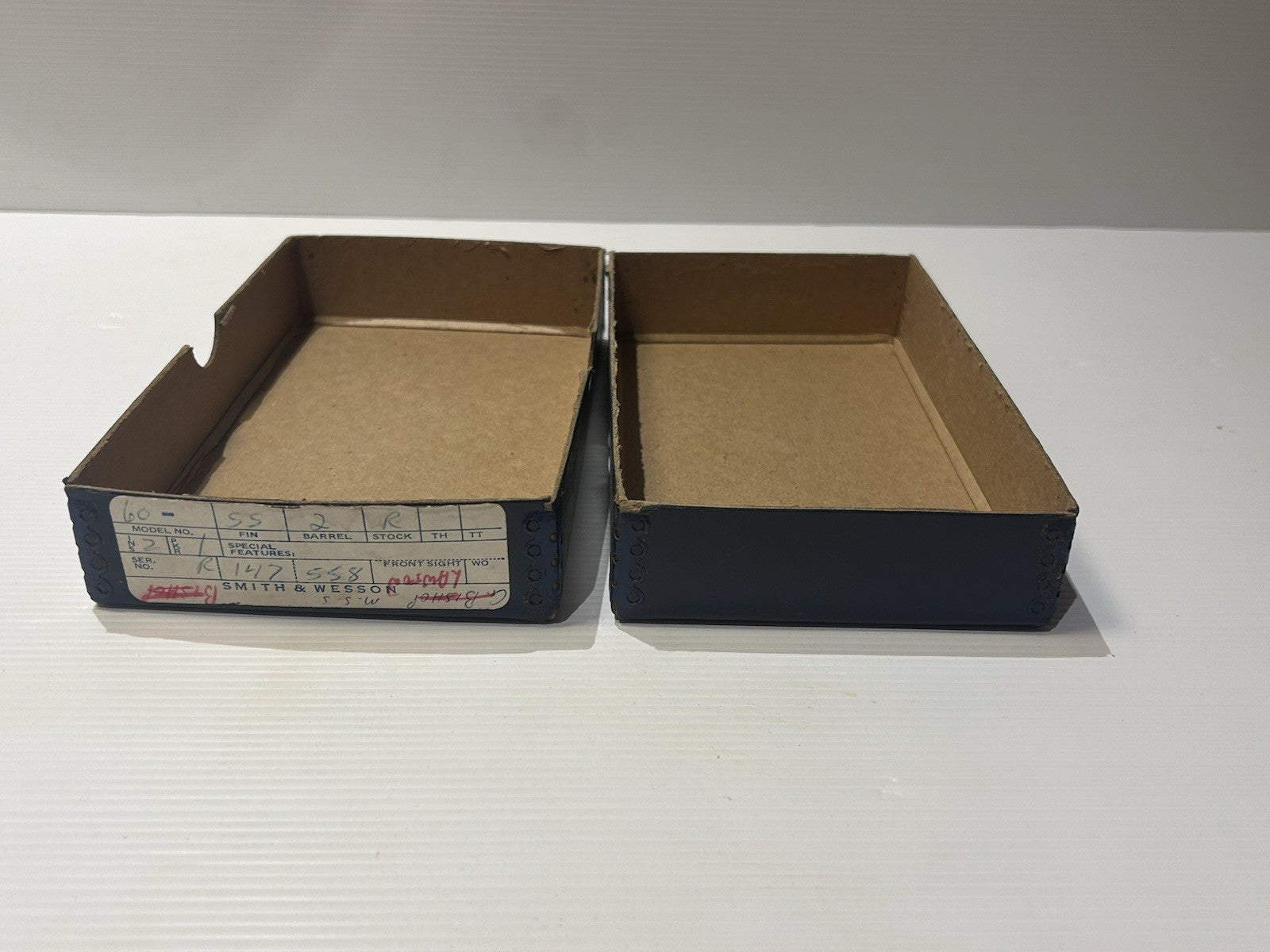 Smith & Wesson Model 60 Box .38 Special Blue Factory Original 1970s
