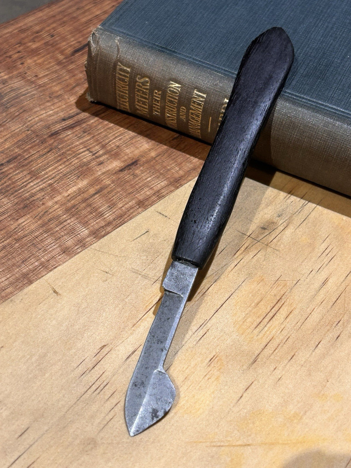 Antique JU James & Sons Sheffield Shoemaker Leatherworking Knife c1900