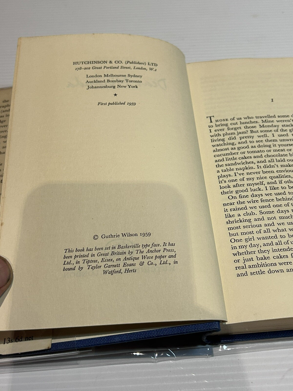 Wilson Guthrie - Dear Miranda First Edition 1959 With Dust Jacket And Hard Cover