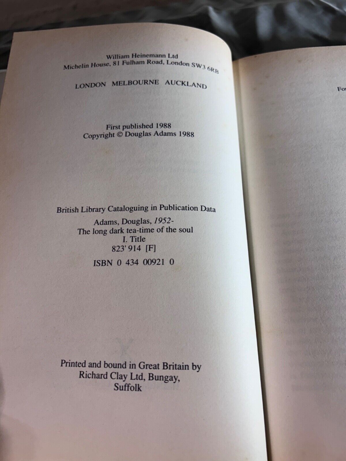 The Long Dark Tea-Time of the Soul First Edition & Dirk Gently's - Douglas Adams