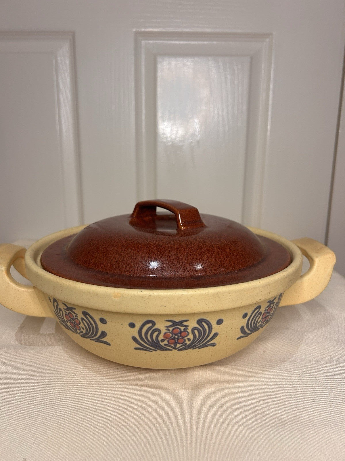 Vintage Weob KYOTO Flamefreeze Casserole Dish – Japan – 1970s Stoneware
