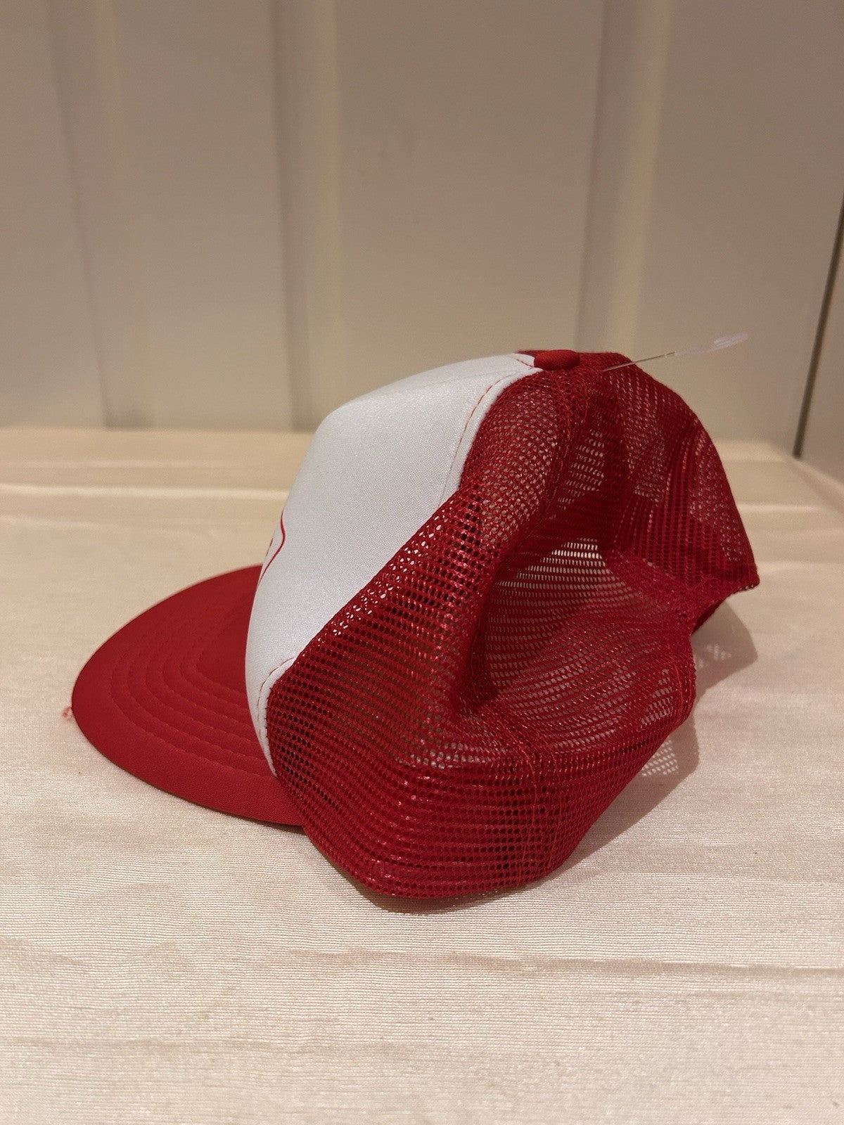 Vintage Ferrari Trucker Cap Red White Mesh Taiwan ROC Promo Snapback