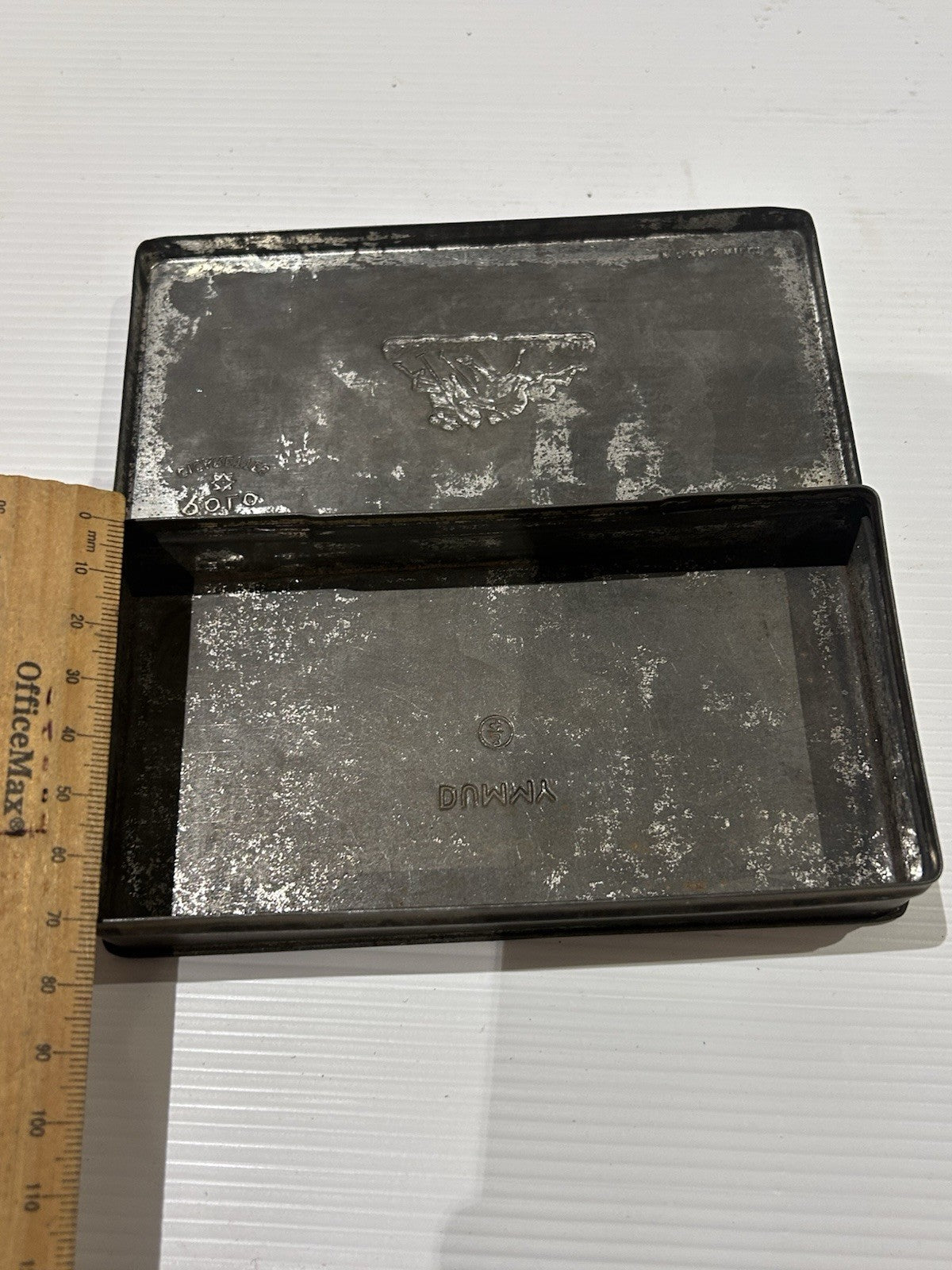 Vintage Polo Cigarettes Tobacco Metal Tin Smoking Tobacciana Collectible Patina