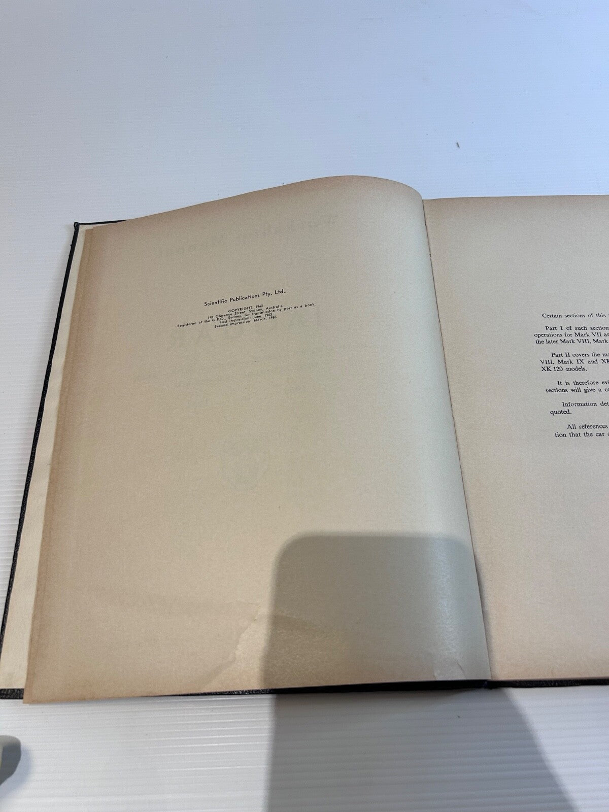 Jaguar Workshop Manual Mk7-9 XK120-150 Auto 1951–61 Scientific Scientific Mags