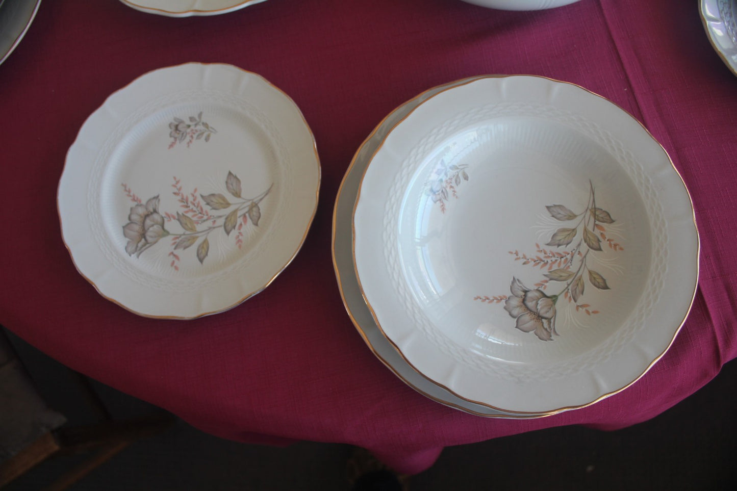 Royal Porcelain Floral Dinner & Coffee Service – 59 piece Matching Set